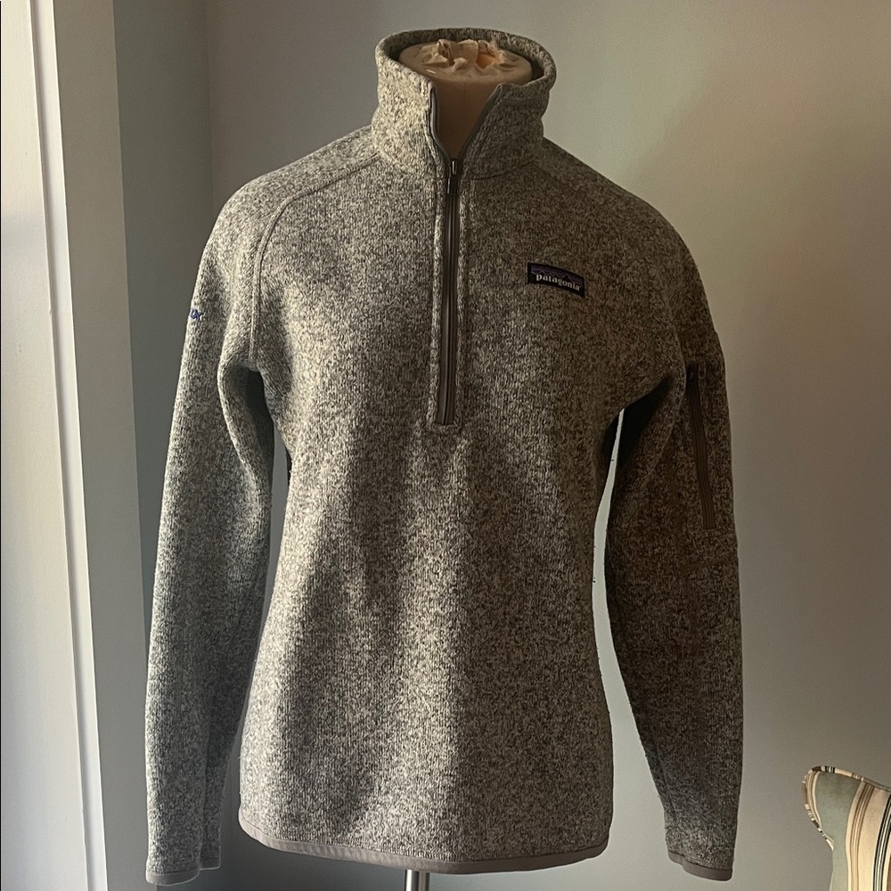 Patagonia Women’s 1/4 Zip-Up Sweater in Charcoal